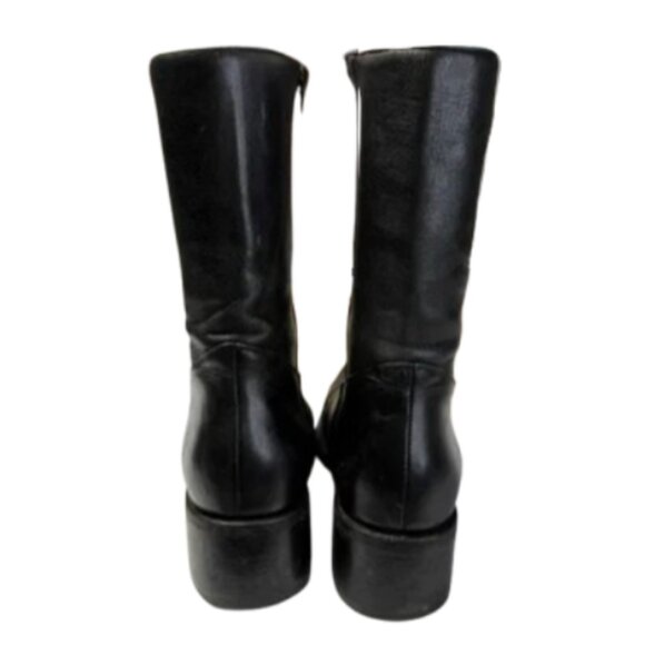 FRYE inside Zip Leather Pointed Toe Heeled Boots 8 women’s - Picture 4 of 9